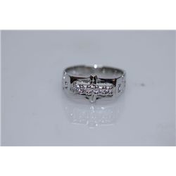 19.17  CZ RING .925 STERLING SILVER