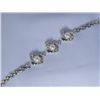 Image 1 : NOBLE WHITE PEARL CZ SILVER BRACELET***METAL: SILVER; A