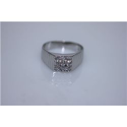 18.0 CTW CZ RING .925 STERLING SILVER