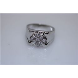 23.6 CTW CZ RING .925 STERLING SILVER