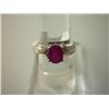 Image 1 : 15.00 CTW RUBY RING .925 STERLING SILVER