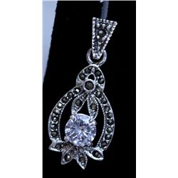 17.75 CTW CZ ANTIQUE LOOKING JEWELRY .925 STERLING SILV