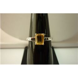 11.55 ctw Citrine  Ring .925 Sterling Silver