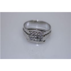 23.1 CTW CZ RING .925 STERLING SILVER
