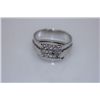Image 1 : 23.1 CTW CZ RING .925 STERLING SILVER