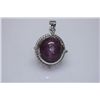 Image 1 : 38.0 CTW RUBY STAR WITH DIAMOND PENDANT .925 STERLING S