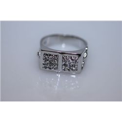 29.6 CTW CZ RING .925 STERLING SILVER