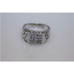 14.2 CTW CZ RING .925 STERLING SILVER