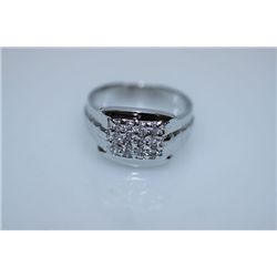 17.2 CTW CZ RING .925 STERLING SILVER