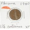 Image 1 : 1940 PANAMA 1 1/4 CENTESIMOS *EXTREMELY RARE EXTRA FINE HIGH GRADE NICE EARLY COIN WITH NICE DESIGN!