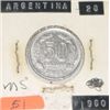 Image 1 : 1960 ARGENTINA 50 CENTAVOS *RARE MS HIGH GRADE!! COIN CAME OUT OF SAFE!!