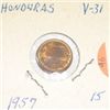 Image 1 : 1957 HONDURAS 1 CENTAVO *RARE AU HIGH GRADE!! COIN CAME OUT OF SAFE!!