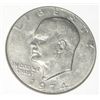Image 1 : 1974-D EISENHOWER DOLLAR *NICE EARLY AU HIGH GRADE "IKE" DOLLAR*!! COIN CAME OUT OF SAFE!!