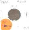 1900 INDIAN HEAD PENNY RED BOOK VALUE IS $4.00 *NICE EARLY PENNY*!! COIN CAME OUT OF SAFE!!