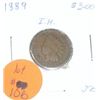 1889 INDIAN HEAD PENNY RED BOOK VALUE IS $5.00 *NICE EARLY PENNY*!! COIN CAME OUT OF SAFE!!