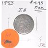 1883 INDIAN HEAD PENNY RED BOOK VALUE IS $12.00 *NICE EARLY FINE GRADE PENNY*!!