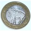 SILVER STRIKE .999 PURE SILVER $10 GAMBLING COIN *LIMITED EDITION-LAWMWN SERIES/PAT GARRETT* WEIGHS 