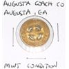 AUGUSTA COACH CO./AUGUSTA, GA TOKEN *RARE MINT CONDITION!! TOKEN CAME OUT OF SAFE!!