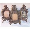 Image 1 : GARNITURE OF THREE 19th CENTURY BEATRICE BRONZE FRAMES AND STANDS.  REG NO.59551.
