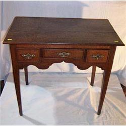 OAK LOWBOY with shaped arched apron