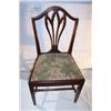 Image 1 : SET OF FOUR GEORGE III MAHOGANY SHIELD BACK CHAIRS