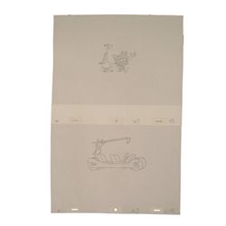 Flintstones Family In Car Prod Drawing Set