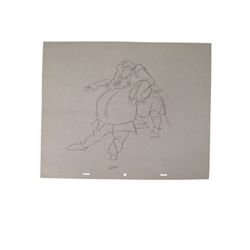 Sword and the Stone Sir Kay & Sir Ector Original Production Drawings