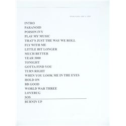 Jonas Brothers Set List