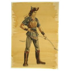 The Conqueror Original Costume Drawing