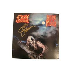 Ozzie Osbourne Signed Album  Bark At The Moon 