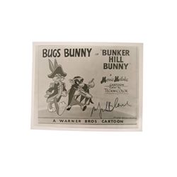 Mel Blanc Signed  Bugs Bunny Photo