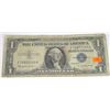 Image 1 : 1957 SERIES B $1 SILVER CERTIFICATE SERIAL #V38652189A *NICE EARLY U.S. BILL!!