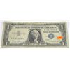 Image 1 : 1957 SERIES B $1 SILVER CERTIFICATE SERIAL #X51815698A *NICE EARLY U.S. BILL!!