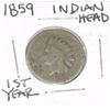 Image 1 : 1859 INDIAN HEAD "1ST YEAR" PENNY *RARE KEY DATE NICE EARLY CENT-PLEASE LOOK AT PICTURE TO DETERMINE