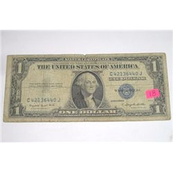 1935 SERIES G $1 SILVER CERTIFICATE BILL SERIAL #C42136440J *NICE EARLY U.S. DOLLAR*!!