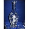 Image 2 : Vintage Decanter with 6 Cordial Glasses