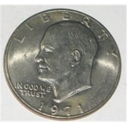 1971 EISENHOWER "IKE" DOLLAR *RARE MINT STATE MS HIGH GRADE*!! DOLLAR CAME OUT OF SAFE!!