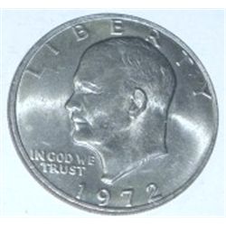 1972 EISENHOWER "IKE" DOLLAR *RARE MINT STATE MS HIGH GRADE*!! DOLLAR CAME OUT OF SAFE!!