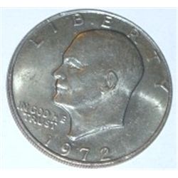 1972 EISENHOWER  IKE  DOLLAR *RARE MS HIGH GRADE*!! DOLLAR CAME OUT OF SAFE!!