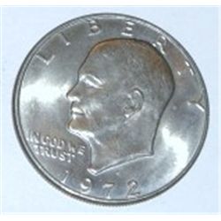 1972-D EISENHOWER  IKE  DOLLAR *RARE MS HIGH GRADE*!! DOLLAR CAME OUT OF SAFE!!