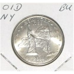 2001-D STATE QUARTER *RARE NEW YORK BU HIGH GRADE*!! COIN CAME OUT OF SAFE!!