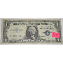 1957 SERIES A SILVER CERTIFICATE $1 BILL *RARE VF GRADE*!! COIN CAME OUT OF SAFE!!