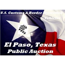 El Paso, Texas CBP vehicles listed below