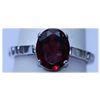 Image 1 : 12.00 CTW GARNET RING .925 STERLING SILVER