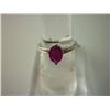 Image 1 : 10.00 CTW RUBY RING .925 STERLING SILVER