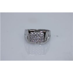 19.10  CZ RING .925 STERLING SILVER