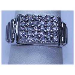 16.05 CTW CZ RING .925 STERLING SILVER