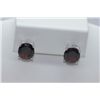 Image 1 : 19.85 CTW GARNET EARRING .925 STERLING SILVER