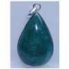 Image 1 : 59.30 CTW EMERALD PENDANT .925 STERLING SILVER