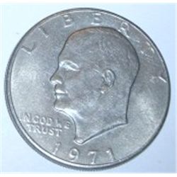 1971 EISENHOWER "IKE" DOLLAR *RARE AU HIGH GRADE-NICE EARLY COIN*!! DOLLAR CAME OUT OF SAFE!!